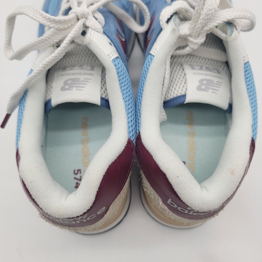 New Balance 574 U574SPR Blue Burgundy Sneakers Shoes NWOB Men's 10 - Picture 11 of 11